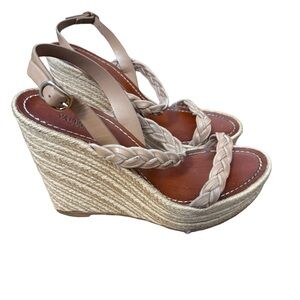 Valentino Women's Cream Braided Espadrilles
